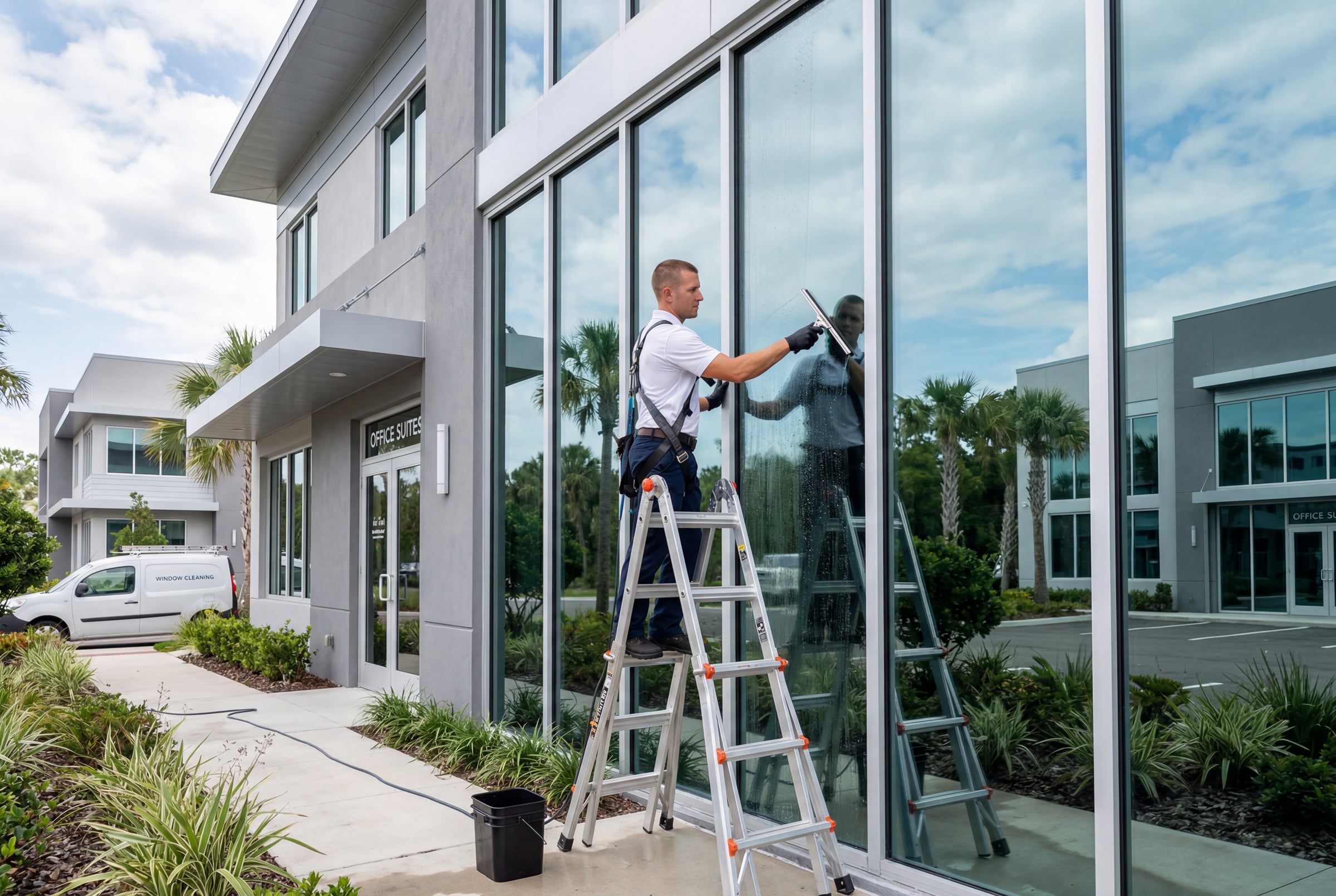 Commercial window cleaning