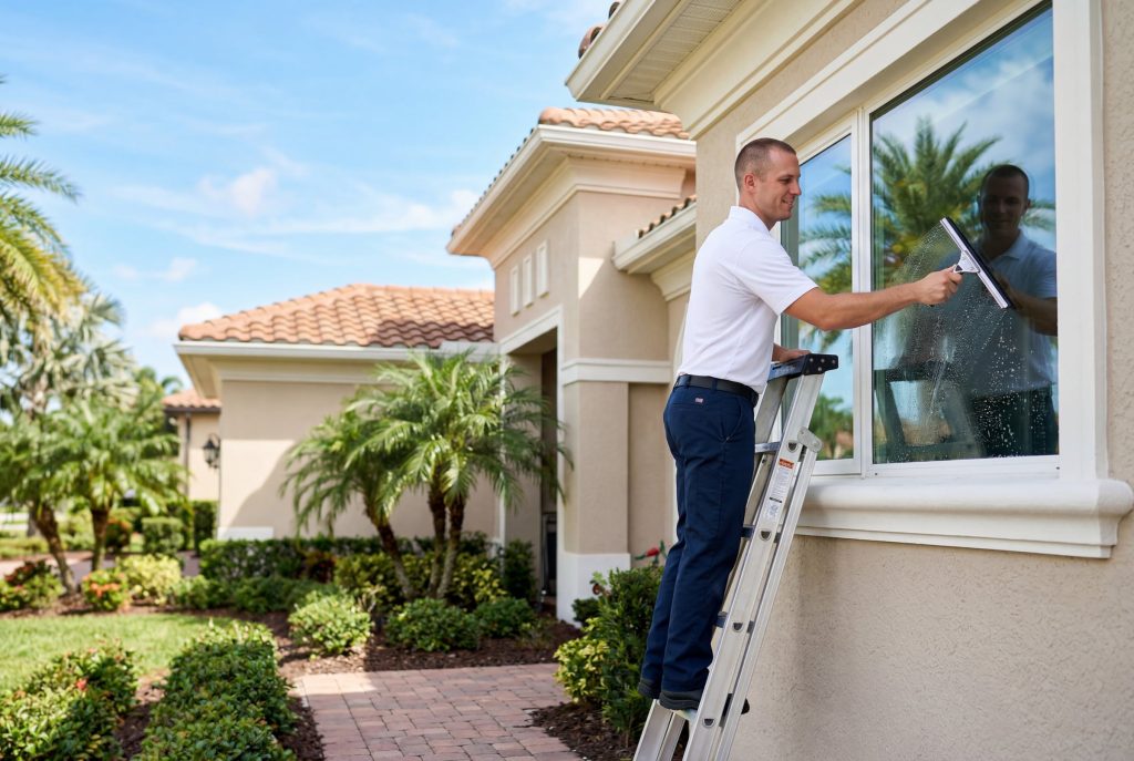 Residential window cleaning
